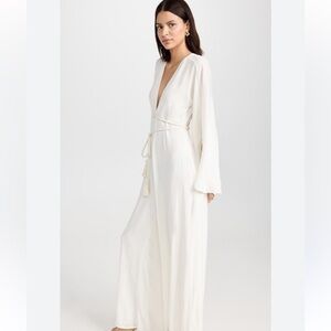 ANDREA IYAMAH Lili Cape-Sleeve Jumpsuit